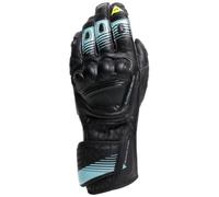 Dainese Fiero Metal Guantes de moto, negro-azul, tamaño L para Hombres