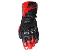 DAINESE Guantes Fiero Metal Black / Red Lava / White M