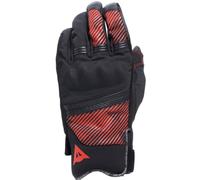 Dainese - Fulmine D-Dry® Gloves, Guantes de Invierno para Moto, Protectores de Nudillos, Guantes con Acolchado Térmico, Pantalla Táctil, Hombre, Negro/Negro/Rojo, M