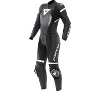 Dainese Fulminea S26 Traje de cuero de moto de dos piezas para mujeres, Negro/Blanco, Talla Short 44