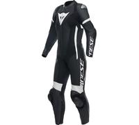 Dainese Grobnik 2.0 Traje de cuero para mujer perforado de una sola pieza, negro-blanco, tamaño 48