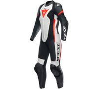 Dainese Grobnik, traje de cuero 1pcs. perforado mujeres 44 female Negro/Blanco/Rojo Neón