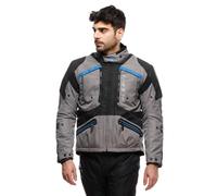 Dainese Gullfoss D-Dry Giacca da moto impermeabile, nero/grigio/blu, 50