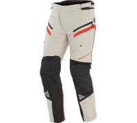 Dainese Gullfoss D-Dry Pantalones textiles de motocicleta impermeables, blanco/rojo, Talla 46