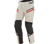 Dainese Gullfoss D-Dry Pantalones textiles de motocicleta impermeables, blanco/rojo, Talla 60
