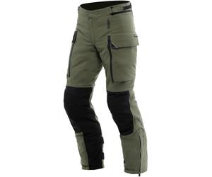 Dainese Hekla Absoluteshell Pro 20K D-Dry Pantalones textiles de motocicleta, negro-verde, tamaño 62 para Hombres