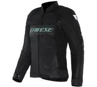 DAINESE - Herosphere Air Tex Jacket Wmn, Chaqueta De Moto De Tejido, Ventilada Y De Verano, Mujer, Negro/Gris/Verde Claro, 44