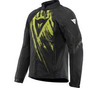 Dainese Herosphere Tex Tarmac Chaqueta textil de moto, negro-amarillo, tamaño 54 para Hombres