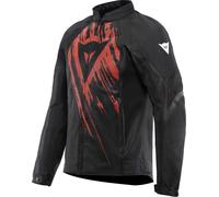 Dainese Herosphere Tex Tarmac Chaqueta textil de moto, negro-rojo, tamaño 58 para Hombres