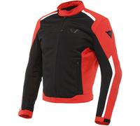 Dainese Hydraflux 2 Air D-Dry Jacket, Chaqueta Moto Impermeable, Hombre, Negro/Rojo Lava, 54