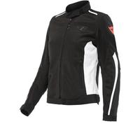 Dainese Hydraflux 2 Air D-Dry Damas motocicleta chaqueta textil, Negro/Blanco, Talla 42