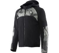 Dainese Ignite 2 Tex Jacket Chaqueta de Moto con Capucha de Tela, Negro/Gris Musgo, 48 Hombres