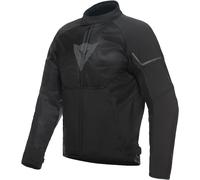Dainese - Ignite Air Tex Jacket, Chaqueta de Moto de Verano, Tejido de Malla, Chaqueta de Moto para Hombre, Protecciones Suaves, Negro/Negro/Gris Reflex, 56