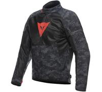 DAINESE -Ignite Air Tex Jacket, Gris/Negro/Rojo, 44 | Chaqueta casual para hombre de tejido de malla con protecciones en el pecho