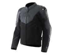 Dainese Iperattiva Giacca da moto in pelle/tessuto, nero, 52