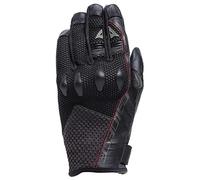 Dainese - Karakum Ergo-Tek Gloves, Guantes de Moto de Verano, Tejido Ventilado, Protectores de Nudillos, Guantes de Moto para Hombre, Negro/Negro, L