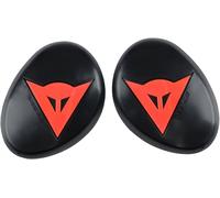 Dainese - Knee Slider Rss 4.0, Rodillera para Moto, Rodillera de Recambio para Moto, para Hombres y Mujeres, Negro/Rojo Fluo