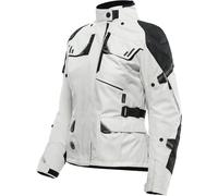 Dainese Ladakh 3L D-Dry Chaqueta textil de motocicleta para damas, Blanco/Negro, Talla 38
