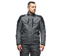 Dainese - Ladakh 3L D-Dry Jacket, Chaqueta Impermeable para Moto de Turismo, Protectores de Hombros y Codos, 4 Estaciones, Chaqueta de Moto para Hombre, Iron-Gate/Negro, 64