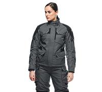 Dainese - Ladakh 3L D-Dry Lady Jacket, Chaqueta de Moto Touring Impermeable, Protectores de Hombro y Codo, 4 Estaciones, Chaqueta de Moto para Mujer, Iron-Gate/Negro, 42