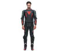 Dainese Laguna Seca 5 Caballeros Conjunto Cuero 2 Piezas Negro/Antracita/Rojo 58 hombres