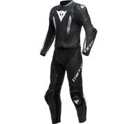 Dainese Laguna Seca 5, traje de cuero 2pcs. perforado 64 male Negro/Negro/Blanco