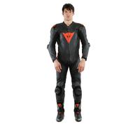 Dainese Laguna Seca 5 traje de cuero Negro/Rojo neón 54 hombres