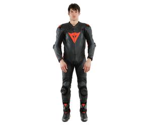 Dainese Laguna Seca 5 traje de cuero Negro/Rojo neón 54 hombres