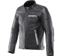 Dainese Leggenda, chaqueta de cuero perforada 54 male Negro/Azul/Rojo