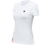Dainese Logo Camiseta de mujer, Blanco/Negro, Talla L