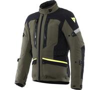 Dainese Mangen Absøluteshell, chaqueta textil impermeable 50 male Oliva/Negro/Amarillo Neón