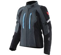 Dainese Mangen Absoluteshell Pro Chaqueta textil impermeable para mujer, Gris/negro/azul, Talla 38