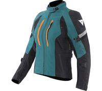 Dainese Mangen Absoluteshell Pro Chaqueta textil impermeable para mujer, negro/turquesa, Talla 42