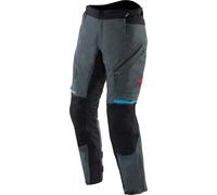 Dainese Mangen Absoluteshell Pro Pantalones Textiles de Motocicleta Impermeables, negro-gris-azul, tamaño 48 para Hombres