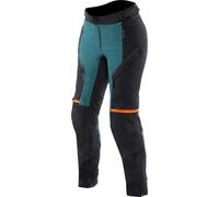 Dainese Mangen Absoluteshell Pro Pantalones textiles impermeables para mujer, negro/turquesa, Talla 50