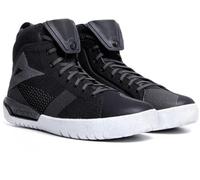 Dainese Metractive Air Shoes, Zapatos Moto Verano, Hombre, Negro/Negro/Blanco, 43