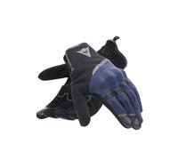 Dainese Metrax Air Gloves - Guante de Moto Urban Corto de Tejido aireado para Verano con Smart Touch y Ajuste fácil, para Hombre, Negro/Azul Marino, XL