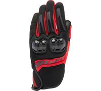 Dainese Mig 3 Air Tex 2.0 Guantes de moto, negro-rojo, tamaño XS para Hombres