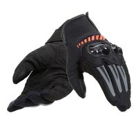 Dainese Mig 3 Air Tex Guantes Color Negro y rojo fluor Talla S Negro y rojo fluor S