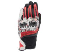 Dainese Mig 3 Unisex Guantes de moto, negro-blanco-rojo, tamaño 3XL para Hombres