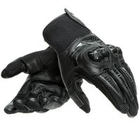 Dainese - Mig 3 Unisex Leather Gloves, Moto Guantes de Cuero de Pantalla Táctil, Guantes Moto Hombre y Mujer, Touchscreen, Palma Reforzada y Protectores de Nudillos, Negro
