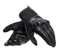 Dainese - Mig 3 Unisex Leather Gloves, Moto Guantes de Cuero de Pantalla Táctil, Guantes Moto Hombre y Mujer, Touchscreen, Palma Reforzada y Protectores de Nudillos, Negro