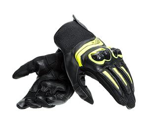 Dainese - Mig 3 Unisex Leather Gloves, Moto Guantes de Cuero de Pantalla Táctil, Guantes Moto Hombre y Mujer, Touchscreen, Palma Reforzada y Protectores de Nudillos