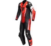 Dainese Misano 3 D-air S26, traje de cuero 1ud. perforado 48 male Negro/Rojo/Rojo Neón/Blanco