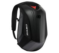 DAINESE - Mochila para Moto D-Mach 2, Aerodinámica y Ergonómica, con Compartimentos para Portátil y Zapatos, Correa para Casco, Impermeable, 22.2 L, Negro