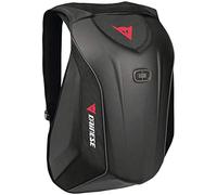 DAINESE - Mochila para Moto D-Mach, Aerodinámica y Ergonómica, con Compartimentos para Portátil y Zapatos, Correa para Casco, Impermeable, 22.2 L, Negro