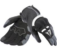 Dainese - Namib Gloves, Guantes de Moto de Verano, con Tejido Elástico y Ventilado, Pantalla Táctil, Hombre, Negro/Gris Hierro, XS