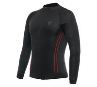 Dainese No Wind Thermo LS Capa de Base Superior, Negro/Rojo, XL/X para Hombre