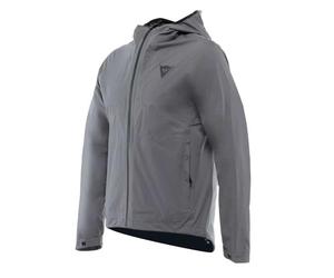 Dainese - Omnia M Shell, Capa de Moto Impermeable, Cortaviento, Cierre con Cremallera, Puño Ajustable, Inserciones Reflectantes, Casco para Hombre, Iron-Gate, XL