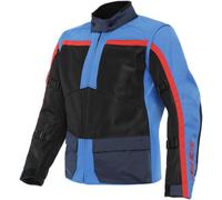 Dainese Outlaw Tex Chaqueta textil de motocicleta, negro-rojo-azul, tamaño 54 para Hombres
